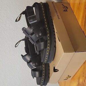 Dr. Martens Terry Leather Strap Platform Sandals